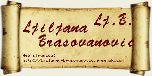 Ljiljana Brašovanović vizit kartica